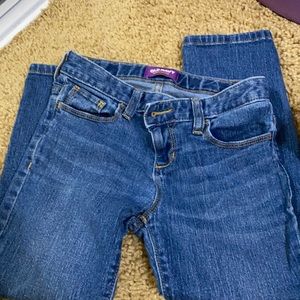Crop length girls jeans, adj waist, 10R.  Nice!